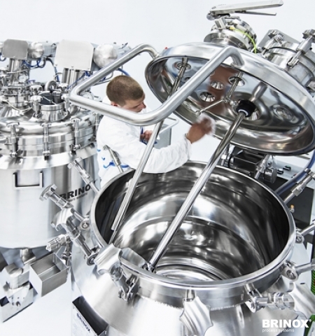 Zubereitung von Lösungen für die Extrusionsmasse, Brinox