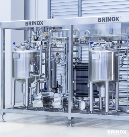 Pasteurisation von Milch, brinox